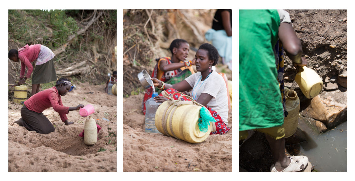 Maasai women struggle to get water for their families. Clean water is not even an option for them.