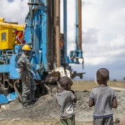 Drilling a borehole in southern Kenya. Montana on a Mission partners with local communities to bring clean water to areas suffering from water scarcity.