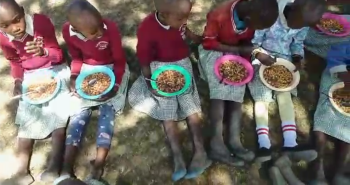 The new Kenya school year began two weeks ago and we are sharing in the excitement of the new Montana on a Mission school lunch program at the Lower Oloosekin school. The students are served a lunch of either maize and beans or rice and beans throughout the week with the addition of vegetables. Usually tomatoes, carrots, onions, potatoes, and greens. The students’ parents have come together to pay a mother to cook and clean up. ❤️Currently, the cost is about 50 cents per student per day. We will be reassessing and making any necessary adjustments to the quantity of food needed at the end of each month. We also expect the enrollment to rise as news reaches other families that their children can receive a hot, nutritious meal each day at school. Enrollment was about 35 students before we drilled the clean water well there in late 2020 and now is near 60 students. Over the past year we built a new building with two additional classrooms, latrines, hand washing stations and desks for the teachers and students. We were also able to help provide the government required curriculum. The school currently includes preschool through grade 2. Most of these schools add a grade per year as students advance.